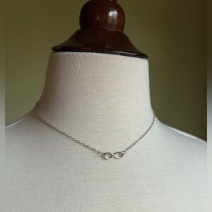 Final Price! Silver Infinity Symbol Necklace, Dainty Silver Chain